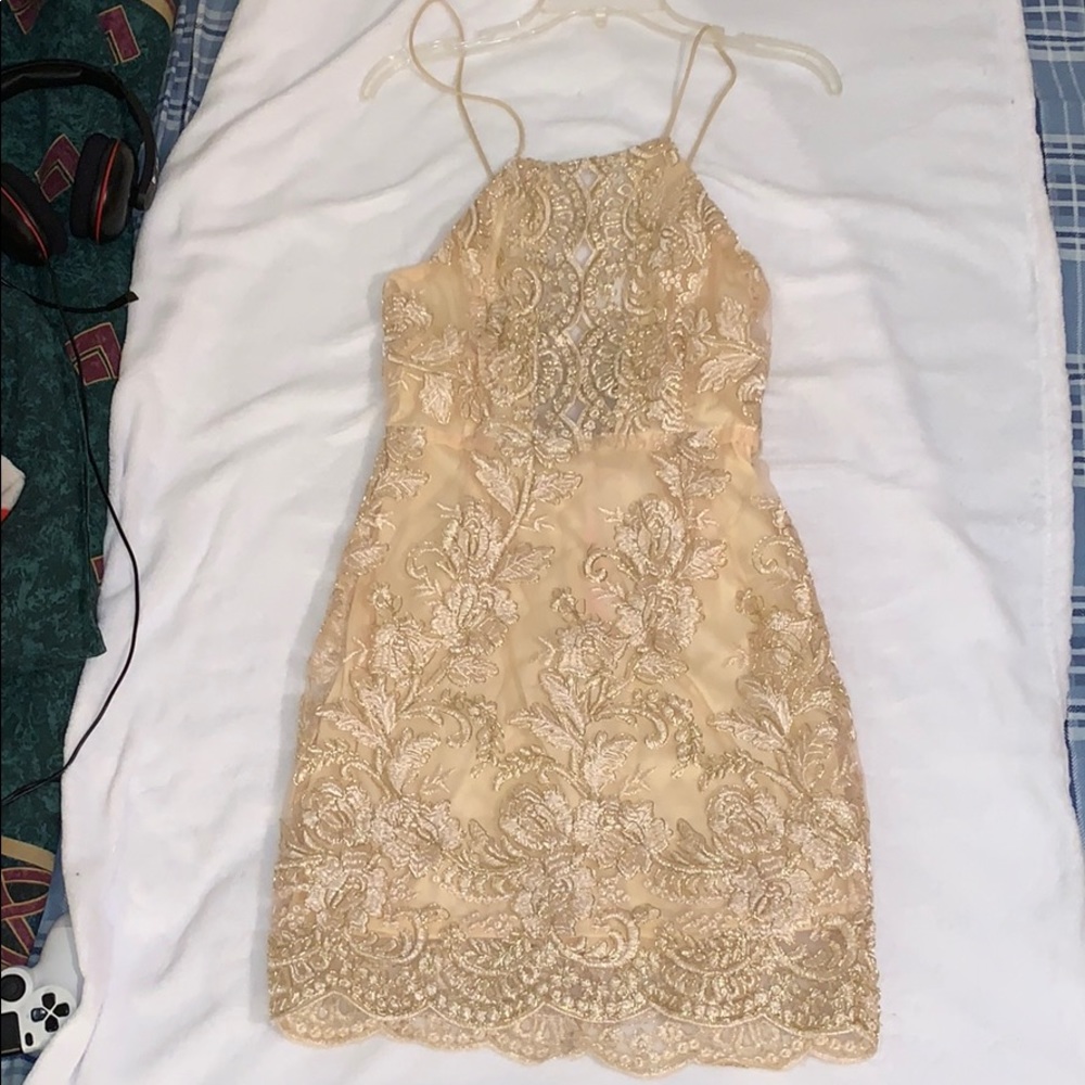 CHAMPAGNE GOLD DRESS